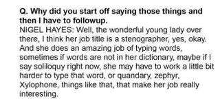 Illustration for article titled Wisconsin Players Are Obsessed With The Stenographer